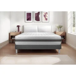 Ensemble Mousse polyuréthane à mémoire de forme de confort Equilibré avec sommier kit