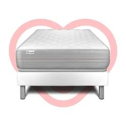 Ensemble Mousse polyuréthane à mémoire de forme de confort Ferme avec sommier tapissier