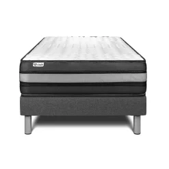 Ensemble Mousse polyuréthane à mémoire de forme de confort Ferme avec sommier tapissier