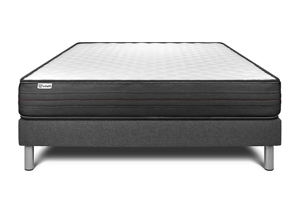 Ensemble Mousse polyuréthane à mémoire de forme de confort Ferme avec sommier kit