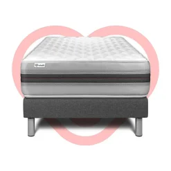 Ensemble Mousse polyuréthane à mémoire de forme de confort Equilibré avec sommier kit