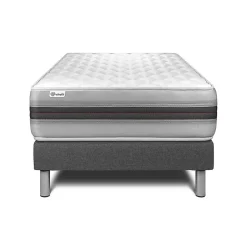 Ensemble Mousse polyuréthane à mémoire de forme de confort Equilibré avec sommier kit
