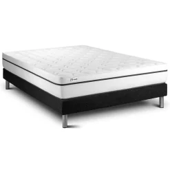 Ensemble Mousse polyuréthane à mémoire de forme de confort Ferme avec sommier kit