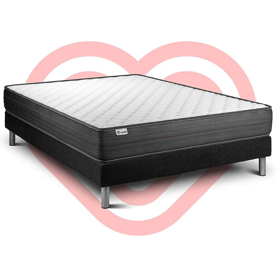 Ensemble Mousse polyuréthane à mémoire de forme de confort Ferme avec sommier kit