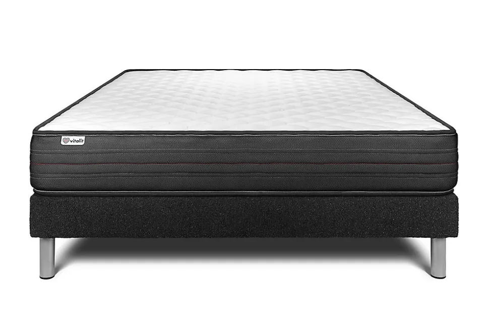 Ensemble Mousse polyuréthane à mémoire de forme de confort Ferme avec sommier kit