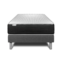 Ensemble Mousse polyuréthane à mémoire de forme de confort Ferme avec sommier tapissier