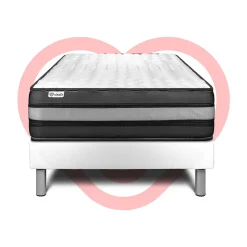 Ensemble Mousse polyuréthane à mémoire de forme de confort Ferme avec sommier tapissier