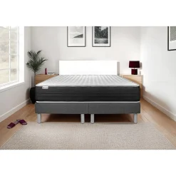 Ensemble Mousse polyuréthane à mémoire de forme de confort Ferme avec sommier tapissier