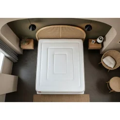 Ensemble Ressorts ensachés et mémoire de forme de confort Equilibré avec sommier kit