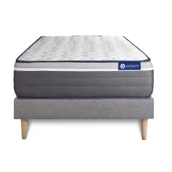 Ensemble Ressorts ensachés et mémoire de forme de confort Très ferme avec sommier kit