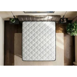 Ensemble Ressorts ensachés et mémoire de forme de confort Equilibré avec sommier tapissier