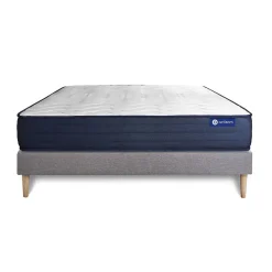 Ensemble Ressorts ensachés et mémoire de forme de confort Très ferme avec sommier kit