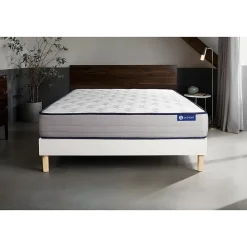 Ensemble Ressorts ensachés et mémoire de forme de confort Ferme avec sommier kit