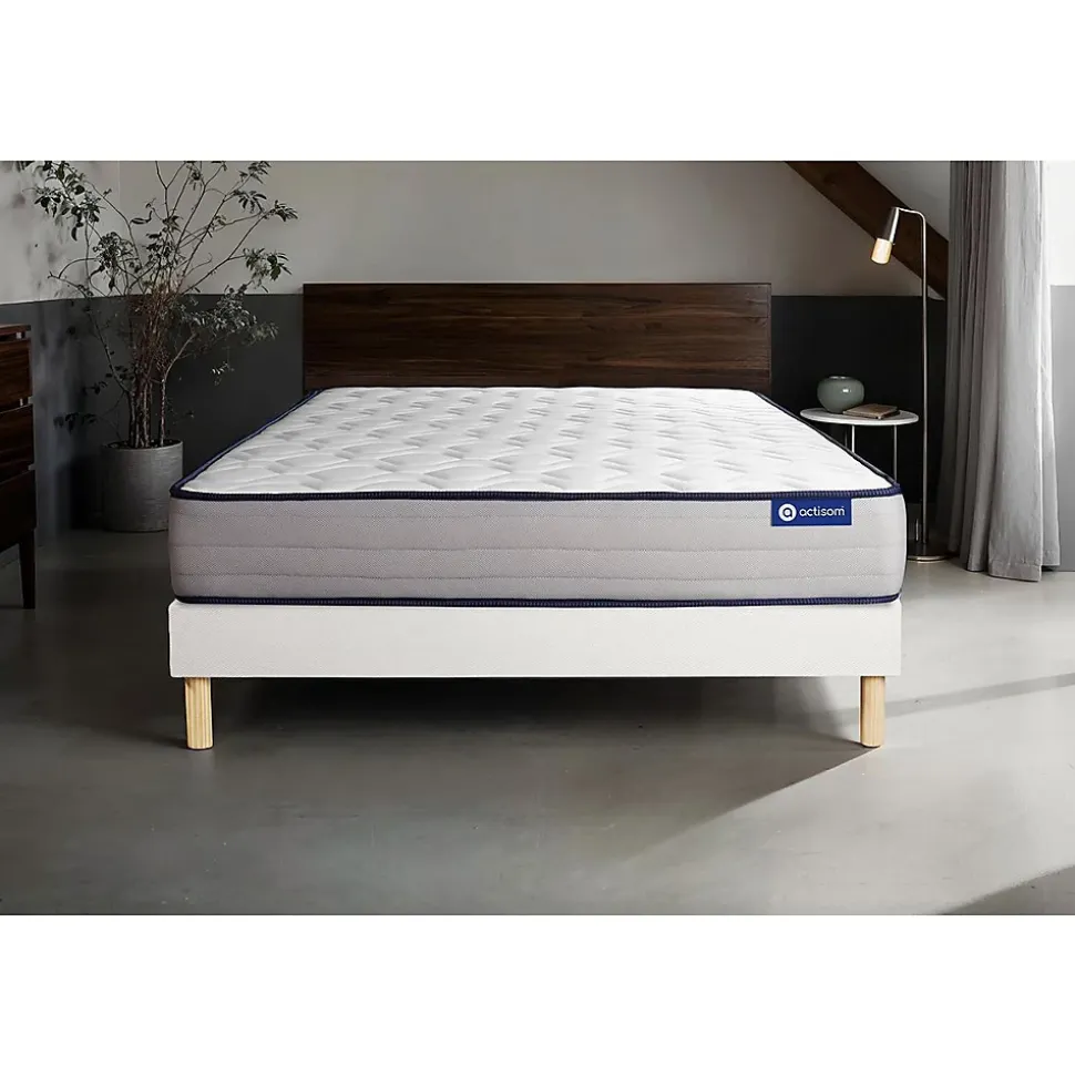 Ensemble Ressorts ensachés et mémoire de forme de confort Ferme avec sommier kit