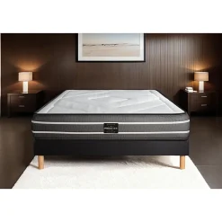 Ensemble Ressorts ensachés et mémoire de forme de confort Ferme avec sommier kit