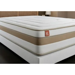 Ensemble Ressorts ensachés et mémoire de forme de confort Equilibré avec sommier tapissier