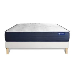 Ensemble Ressorts ensachés et mémoire de forme de confort Très ferme avec sommier kit