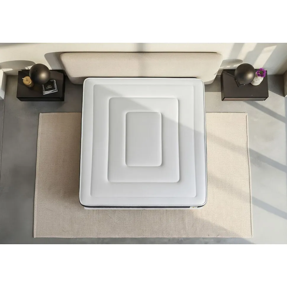 Ensemble Ressorts ensachés et mémoire de forme de confort Ferme avec sommier tapissier