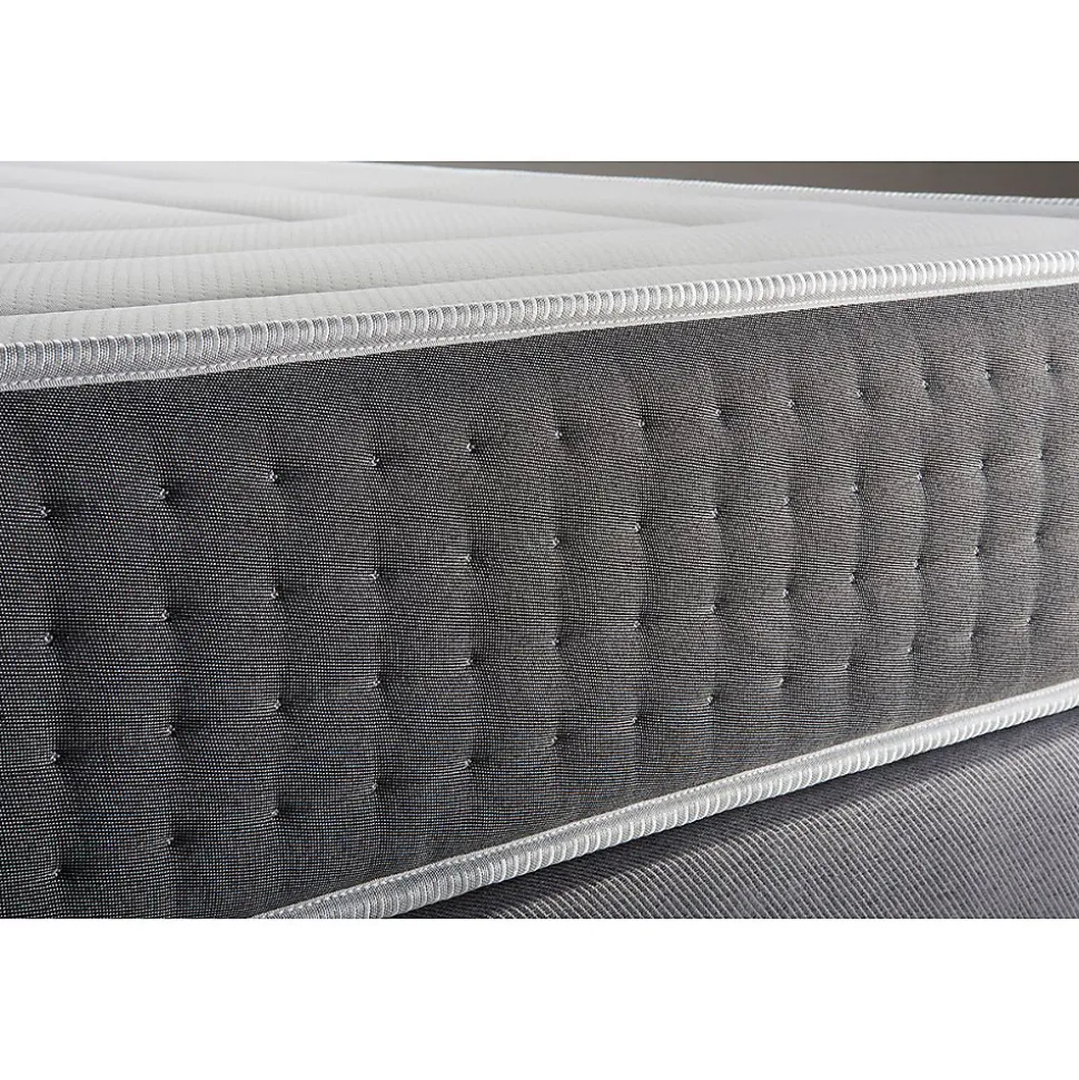 Ensemble Ressorts ensachés et mémoire de forme de confort Ferme avec sommier tapissier