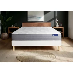 Ensemble Ressorts ensachés et mémoire de forme de confort Mi-ferme avec sommier kit
