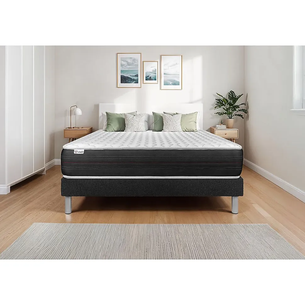 Ensemble Ressorts ensachés de confort Ferme avec sommier tapissier