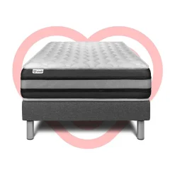 Ensemble Ressorts ensachés et mémoire de forme de confort Ferme avec sommier kit