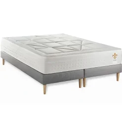 Ensemble Ressorts ensachés et mémoire de forme de confort Equilibré avec sommier tapissier