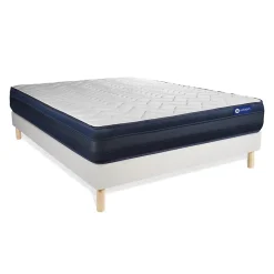Ensemble Ressorts ensachés et mémoire de forme de confort Très ferme avec sommier kit