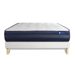 Ensemble Ressorts ensachés et mémoire de forme de confort Très ferme avec sommier kit