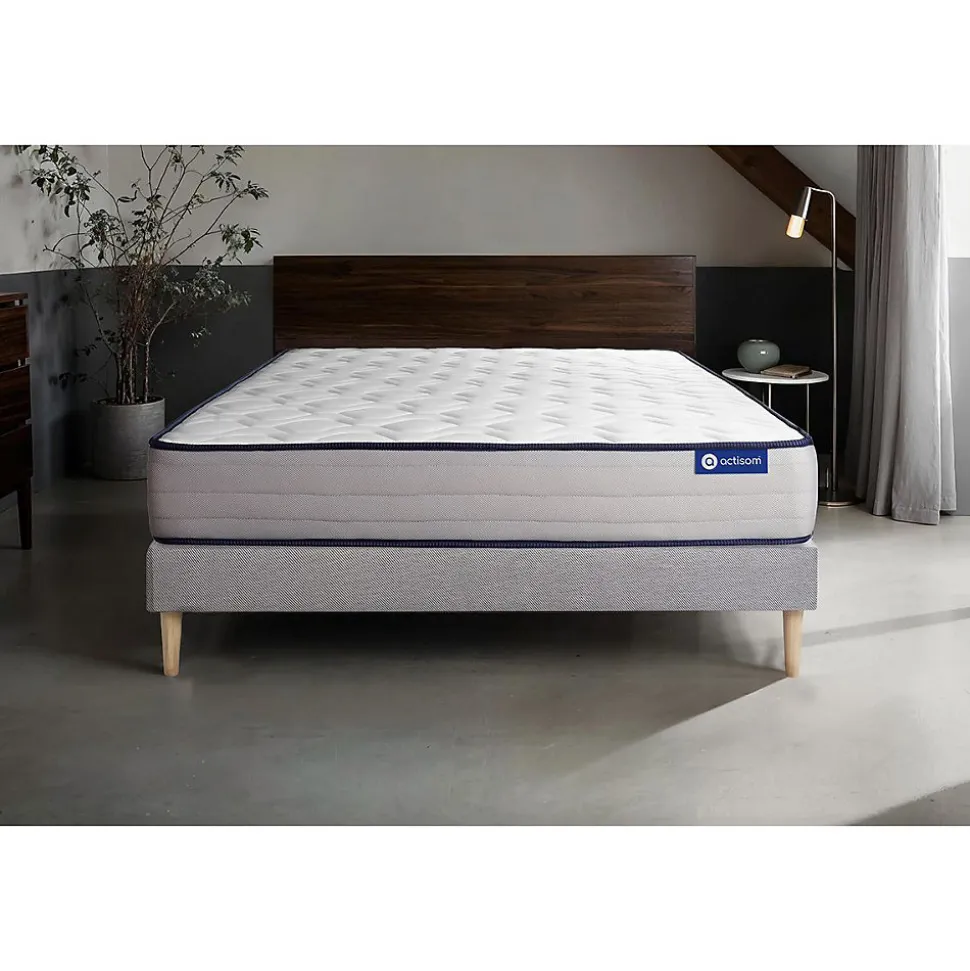 Ensemble Ressorts ensachés et mémoire de forme de confort Ferme avec sommier kit