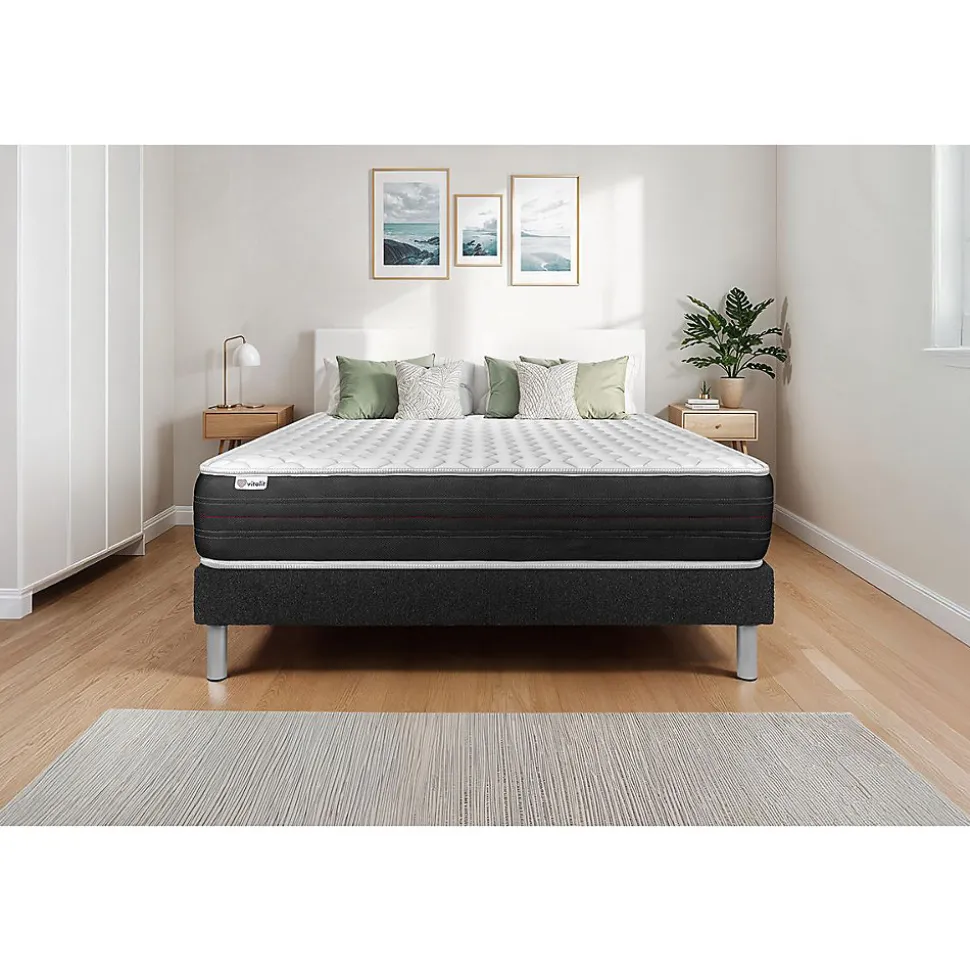 Ensemble Ressorts ensachés de confort Ferme avec sommier kit