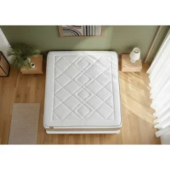 Ensemble Ressorts ensachés et mémoire de forme de confort Equilibré avec sommier tapissier