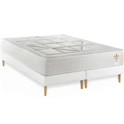 Ensemble Ressorts ensachés et mémoire de forme de confort Equilibré avec sommier tapissier