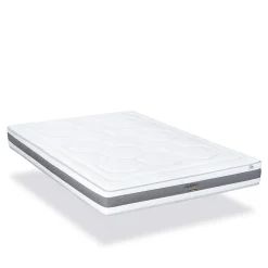 Ensemble Sublime 160x200 cm Matelas Mousse + Sommier Bois