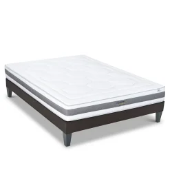 Ensemble Sublime 90x190 cm Matelas Mousse + Sommier Bois