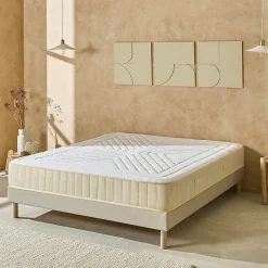Ensemble Symphonie 2.0 140x190 cm Matelas Mousse + Sommier Bois