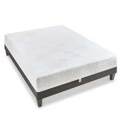 Ensemble Vosges 160x200 cm Matelas Mousse Haute Densité + Sommier Bois