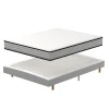 Ensemble 160x200 cm Matelas en Mousse+ Lit Sommier Tapissier Déco, Epaisseur du Matelas 22cm