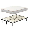 Ensemble 140x190 cm Matelas Mousse + Sommier à Lattes, Epaisseur du Matelas 18 cm