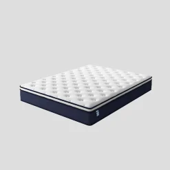 Ensemble 140x190cm Matelas à ressorts + Cadre de lit Plateforme Capitonné, Epaisseur du Matelas 20cm