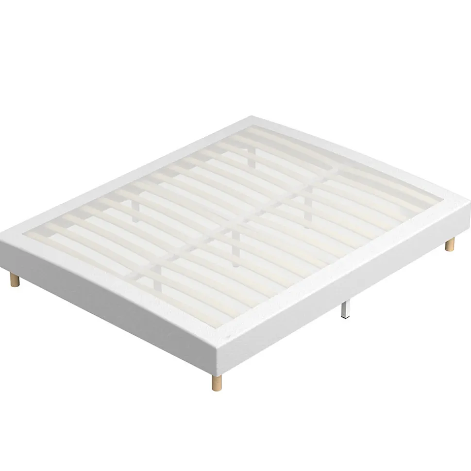 Ensemble 140x190cm Matelas à ressorts+ Lit Sommier Tapissier Déco, Epaisseur du Matelas 30cm