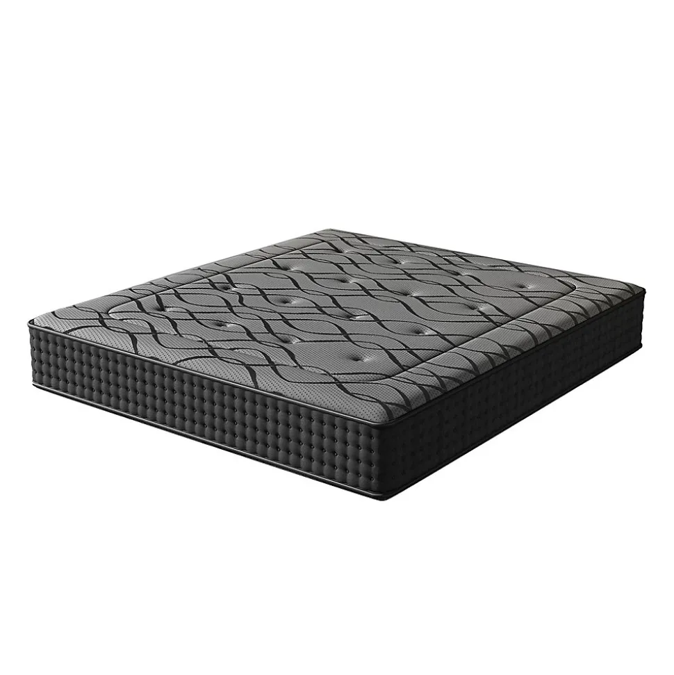 Ensemble 140x190cm Matelas à ressorts+ Lit Sommier Tapissier Déco, Epaisseur du Matelas 30cm