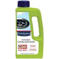 Entretien canalisations avec javel Starwax 1L