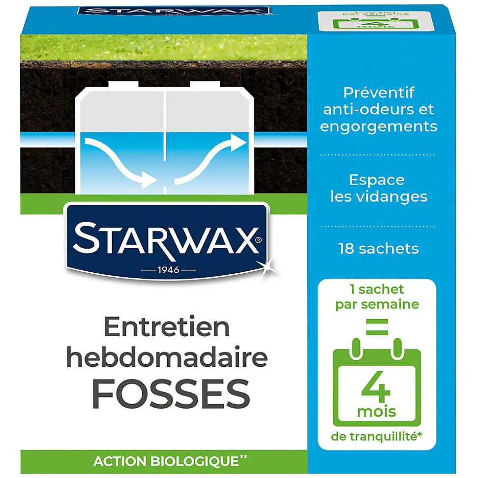 Entretien hebdomadaire fosses Starwax
