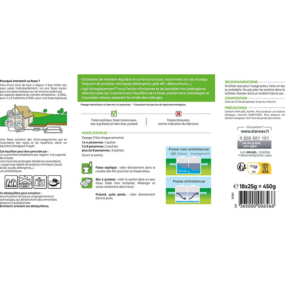 Entretien hebdomadaire fosses Starwax