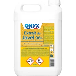 Extrait de javel 9,6% 36° murs, terrasses, façades, sanitaires Onyx 5L