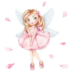 FALA lit enfant avec tiroir et barreau 160x80 fille avec ailes