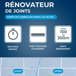 Feutre blanchisseur joints + 3 pointes de rechange Starwax