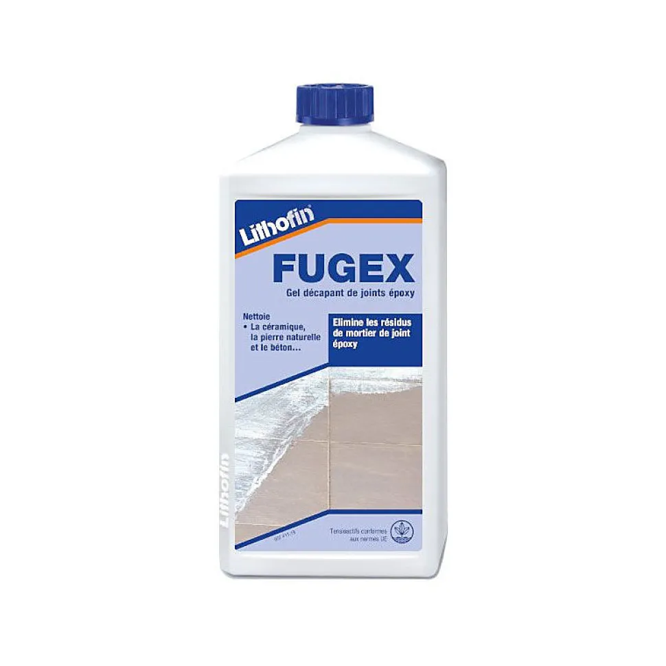 FUGEX - Nettoyant à base de solvants pour décaper les joints époxy - Lithofin - 1 L