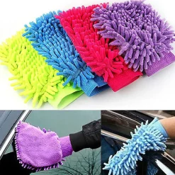 Gant Chenille Microfibre coloré